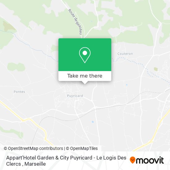 Appart'Hotel Garden & City Puyricard - Le Logis Des Clercs map
