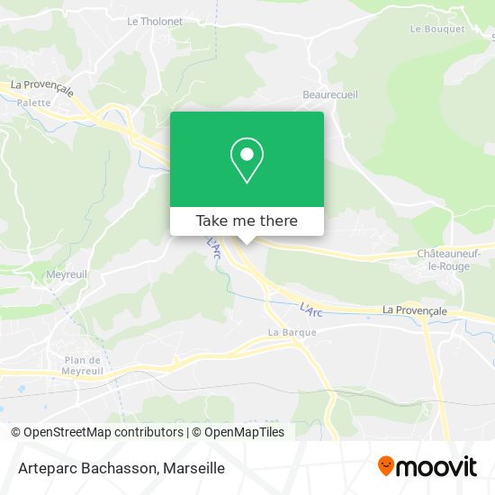 Arteparc Bachasson map