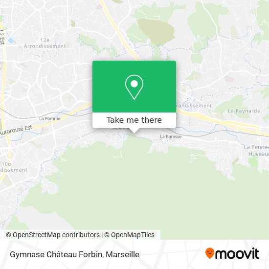Gymnase Château Forbin map