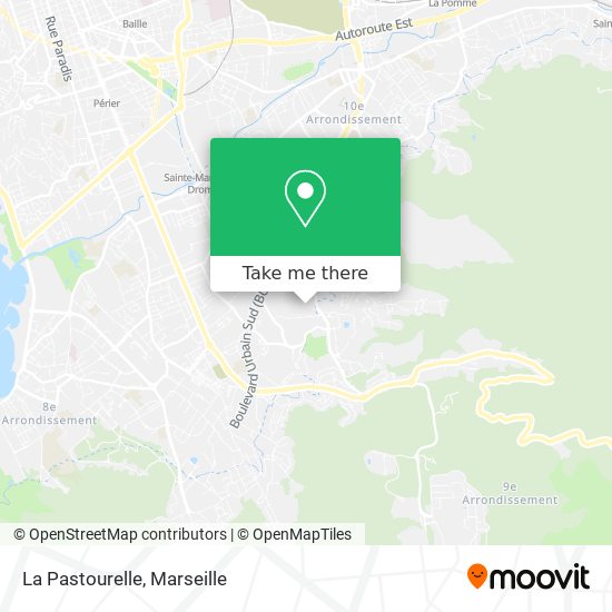 La Pastourelle map