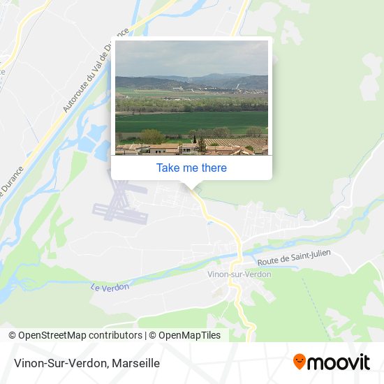 Mapa Vinon-Sur-Verdon