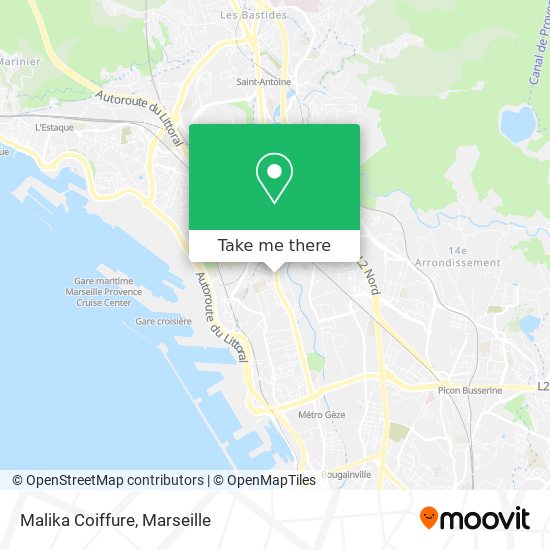 Malika Coiffure map