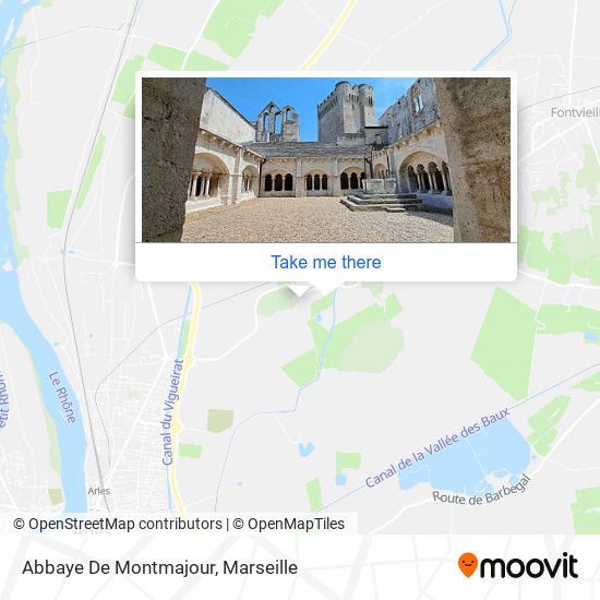 Mapa Abbaye De Montmajour