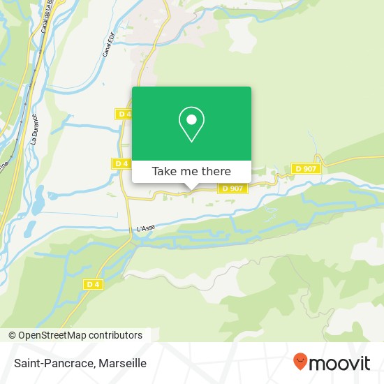 Mapa Saint-Pancrace