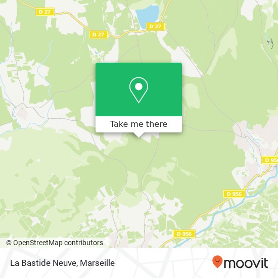 Mapa La Bastide Neuve