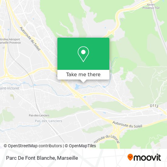 Parc De Font Blanche map