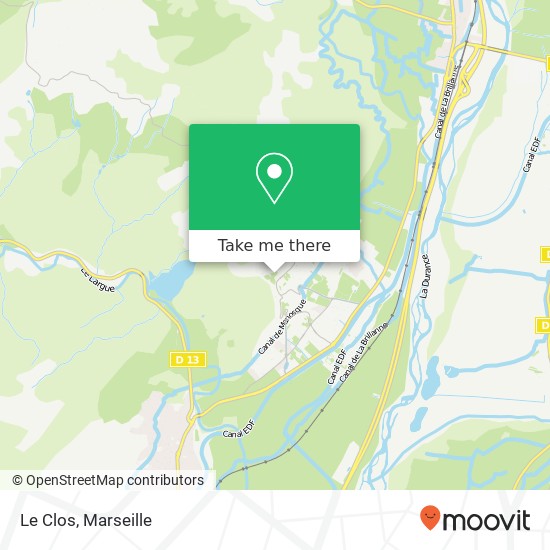 Le Clos map