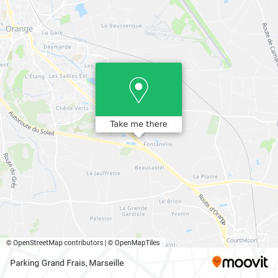 Parking Grand Frais map
