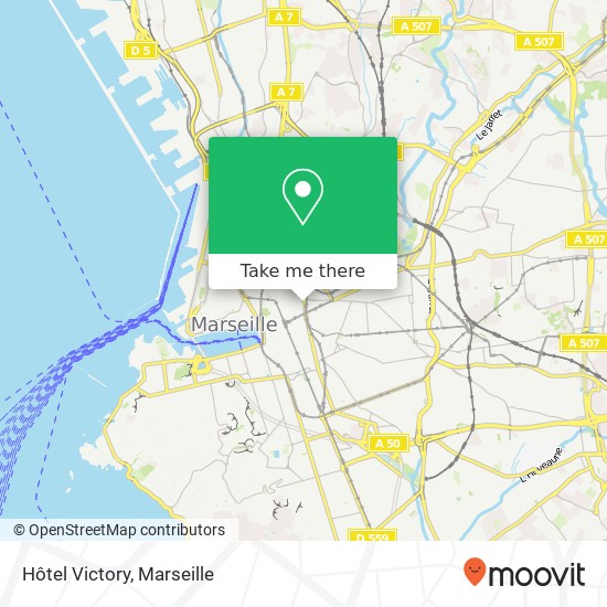 Mapa Hôtel Victory