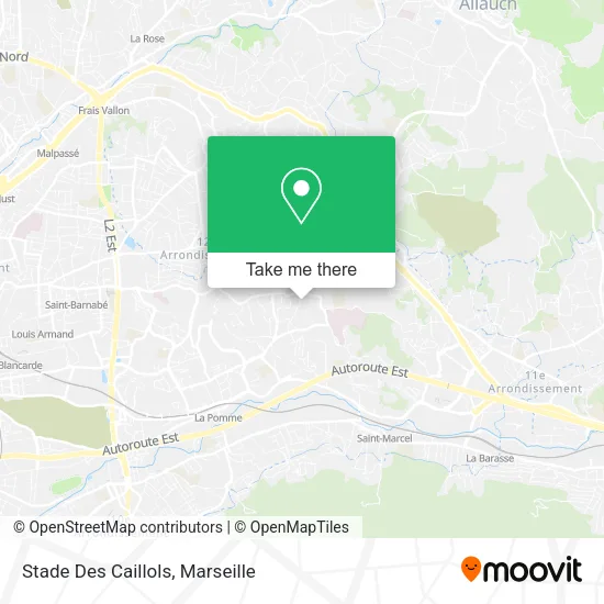 Stade Des Caillols map