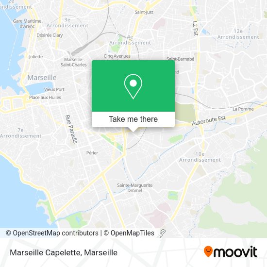 Marseille Capelette map