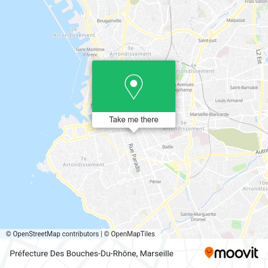 Préfecture Des Bouches-Du-Rhône map