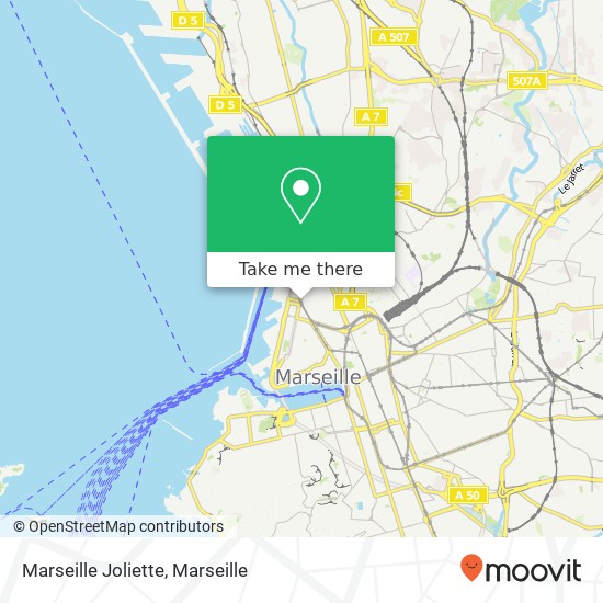 Marseille Joliette map