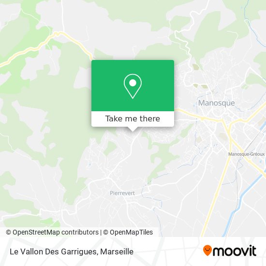 Le Vallon Des Garrigues map