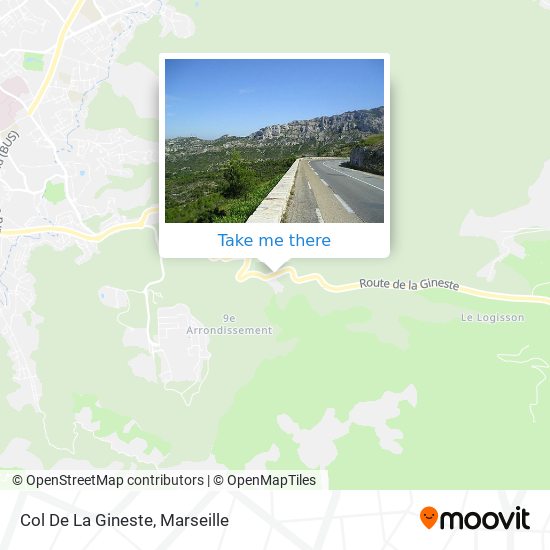 Col De La Gineste map