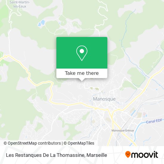 Les Restanques De La Thomassine map