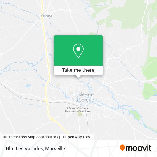 Hlm Les Vallades map