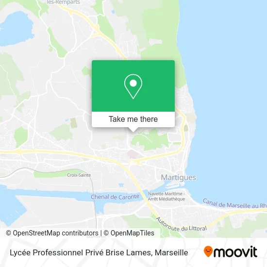 Lycée Professionnel Privé Brise Lames map
