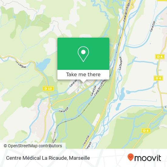 Mapa Centre Médical La Ricaude