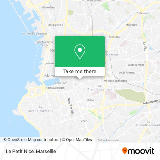 Le Petit Nice map
