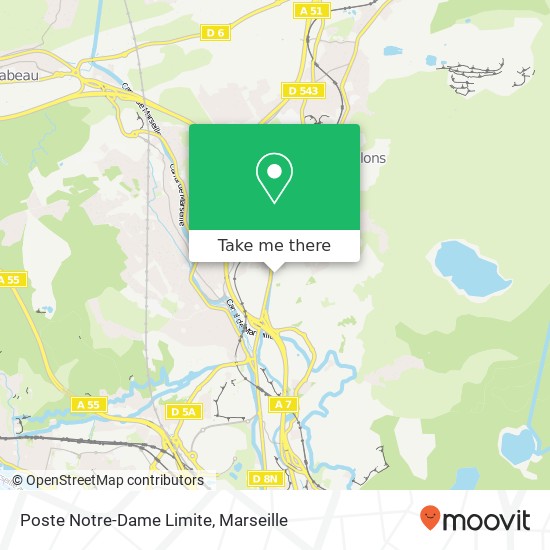 Mapa Poste Notre-Dame Limite