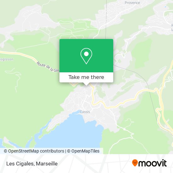 Les Cigales map