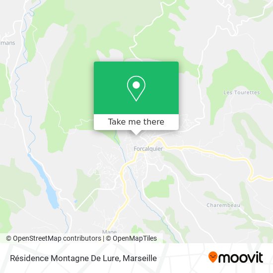 Mapa Résidence Montagne De Lure