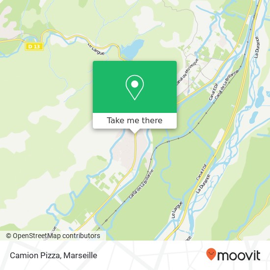 Camion Pizza map