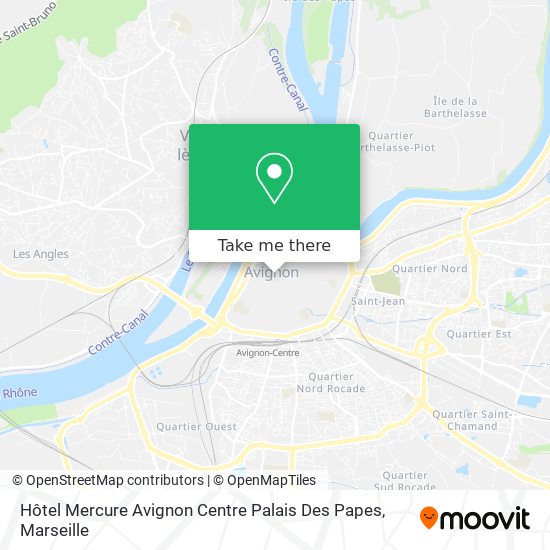 Hôtel Mercure Avignon Centre Palais Des Papes map