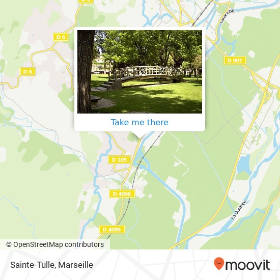 Mapa Sainte-Tulle
