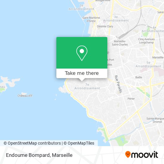 Mapa Endoume Bompard