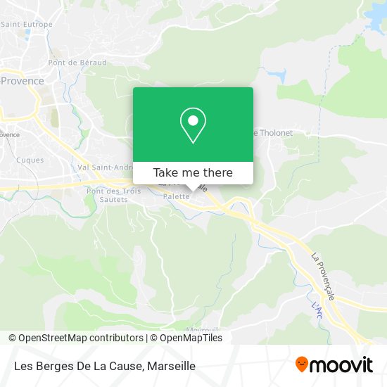 Les Berges De La Cause map