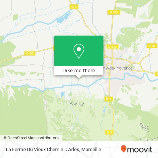 La Ferme Du Vieux Chemin D'Arles map