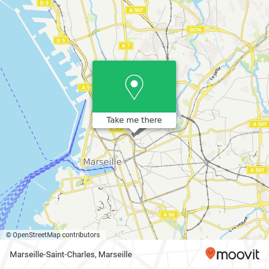 Marseille-Saint-Charles map