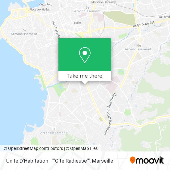Unité D'Habitation - ""Cité Radieuse"" map