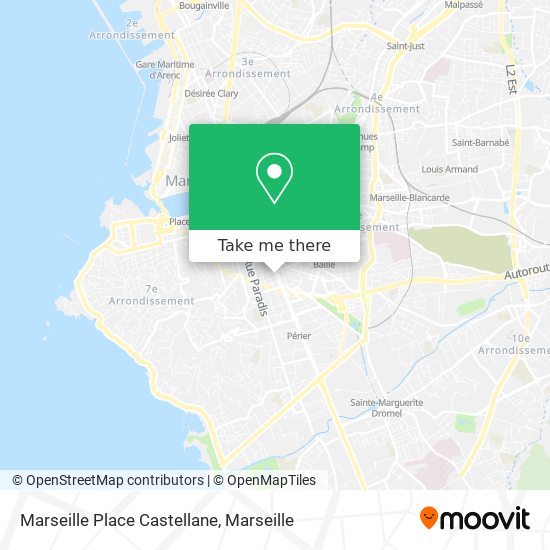 Marseille Place Castellane map