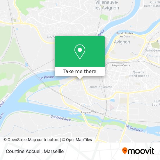Courtine Accueil map