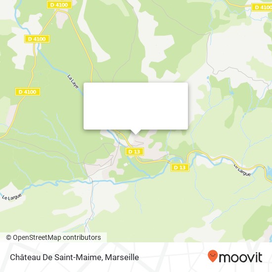 Mapa Château De Saint-Maime