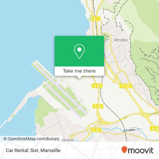 Car Rental: Sixt map