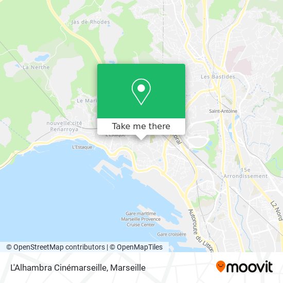 Mapa L'Alhambra Cinémarseille