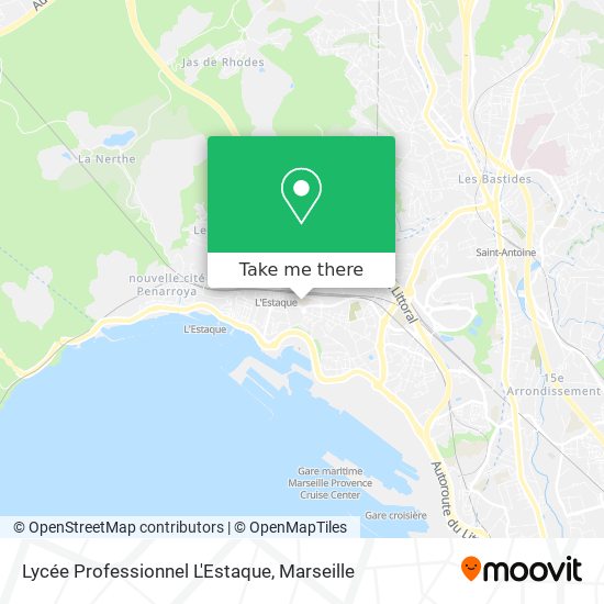 Lycée Professionnel L'Estaque map