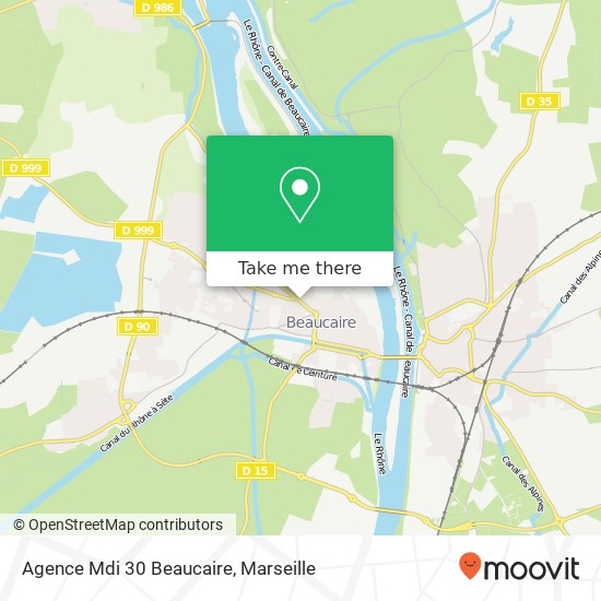 Agence Mdi 30 Beaucaire map