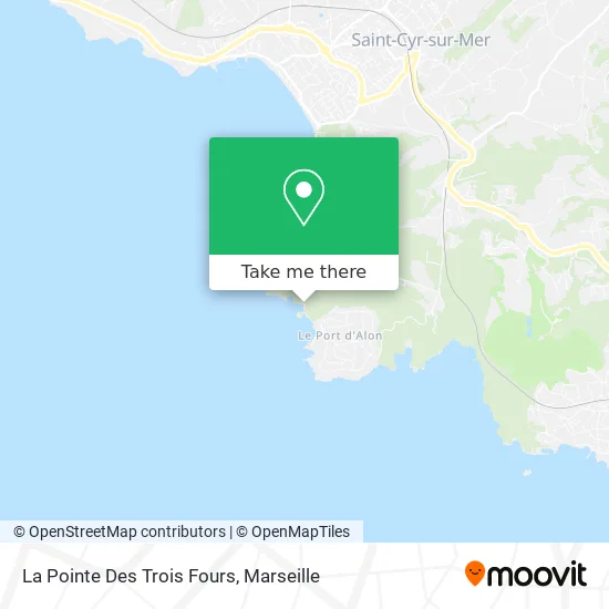 La Pointe Des Trois Fours map