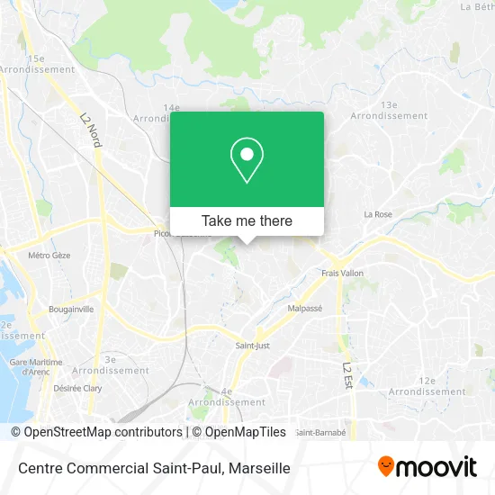 Centre Commercial Saint-Paul map