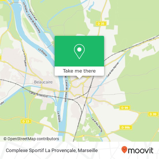 Mapa Complexe Sportif La Provençale