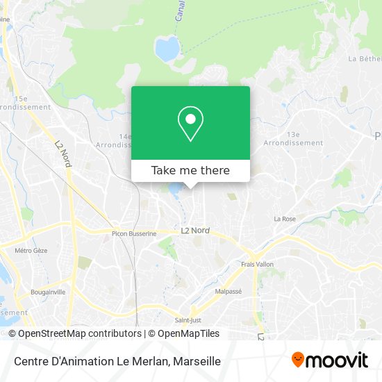 Centre D'Animation Le Merlan map