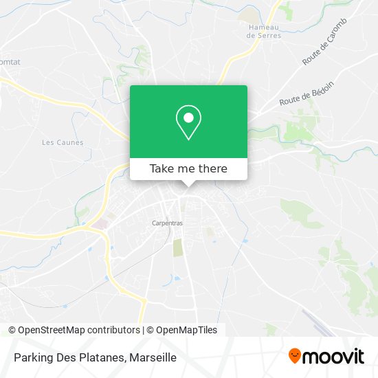 Parking Des Platanes map