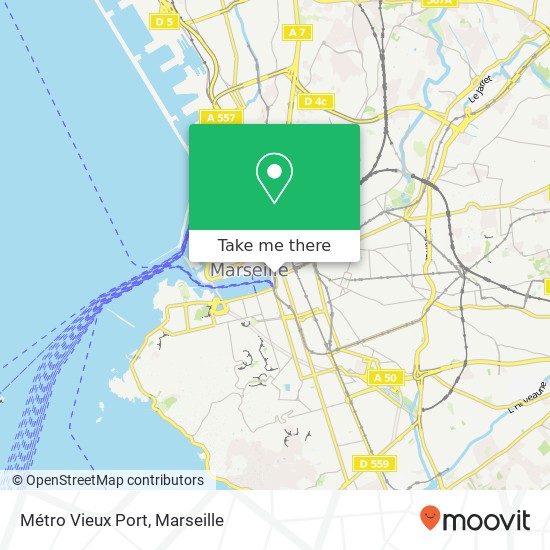 Mapa Métro Vieux Port