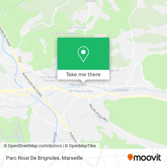 Parc Roux De Brignoles map