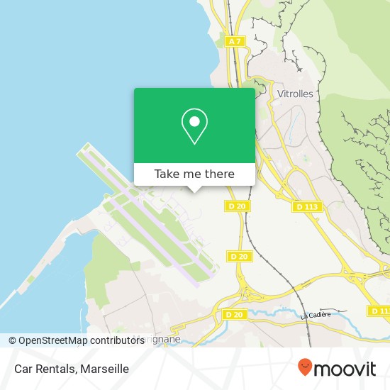 Car Rentals map